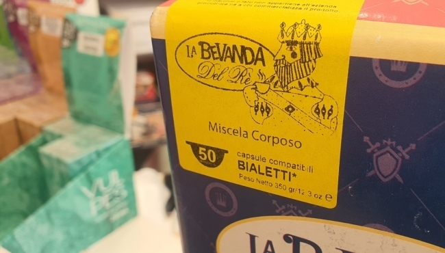 La bevanda del Re | 50 capsule miscela Corposa per sistemi Bialetti